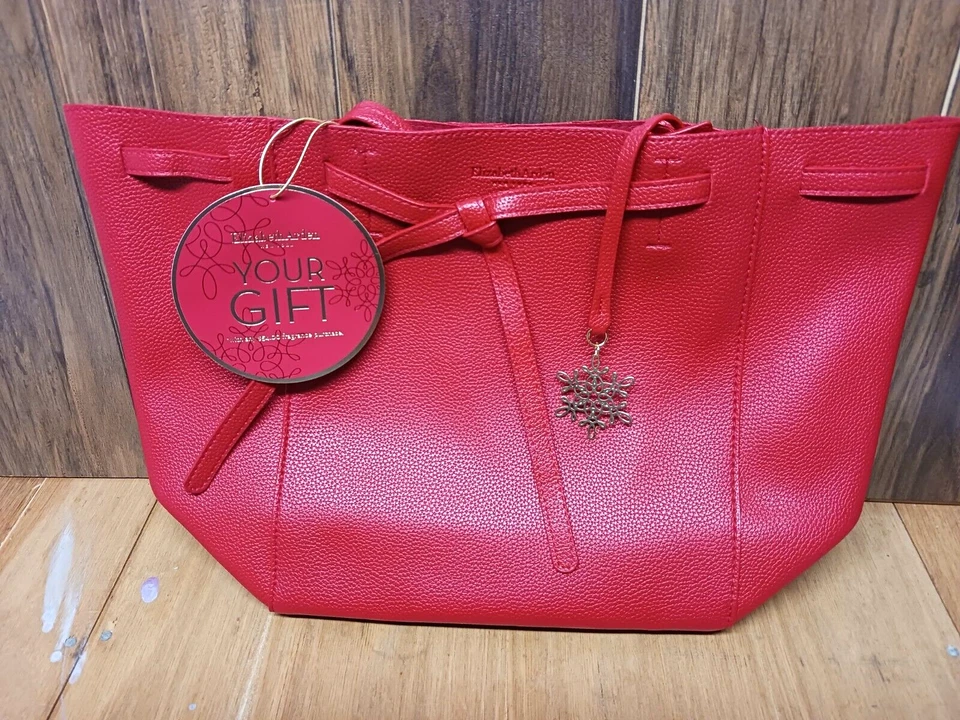 Bolso de hombro ELIZABETH ARDEN rojo imitación cuero para mujer SIN USAR Foto 3 de 4