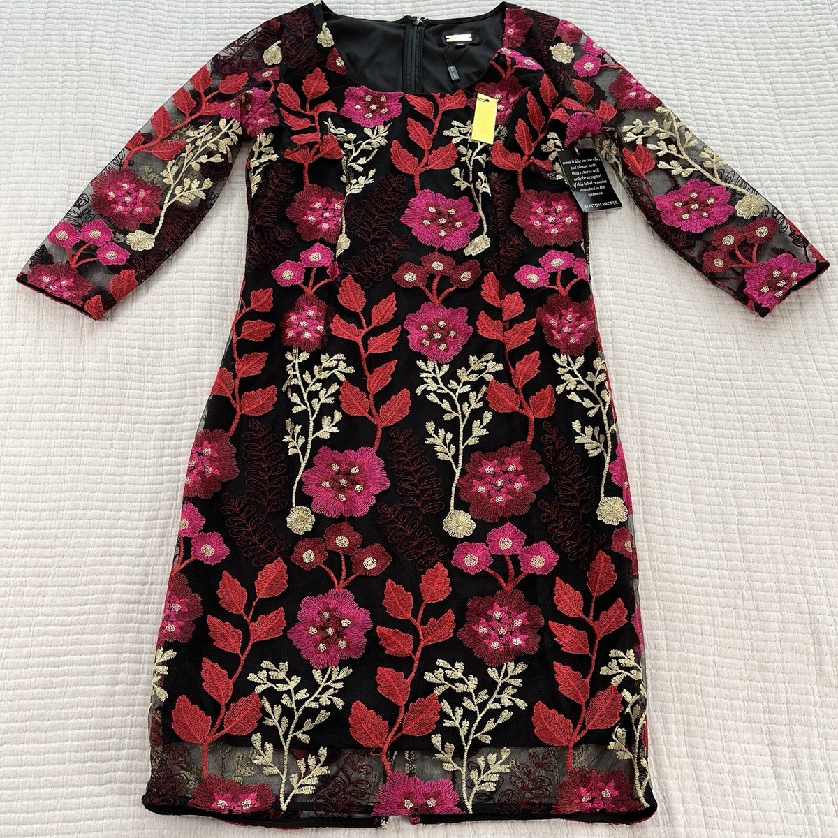 Alexia Armor Dress Womens 6 Black Floral Embroidered Mesh Lace WhimsiGoth  NWT | eBay