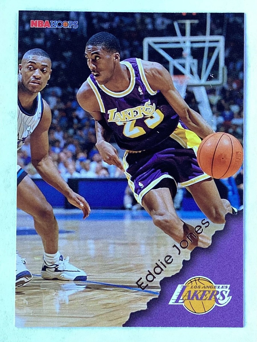 1996-97 NBA Hoops #79 Eddie Jones Los Angeles Lakers | eBay