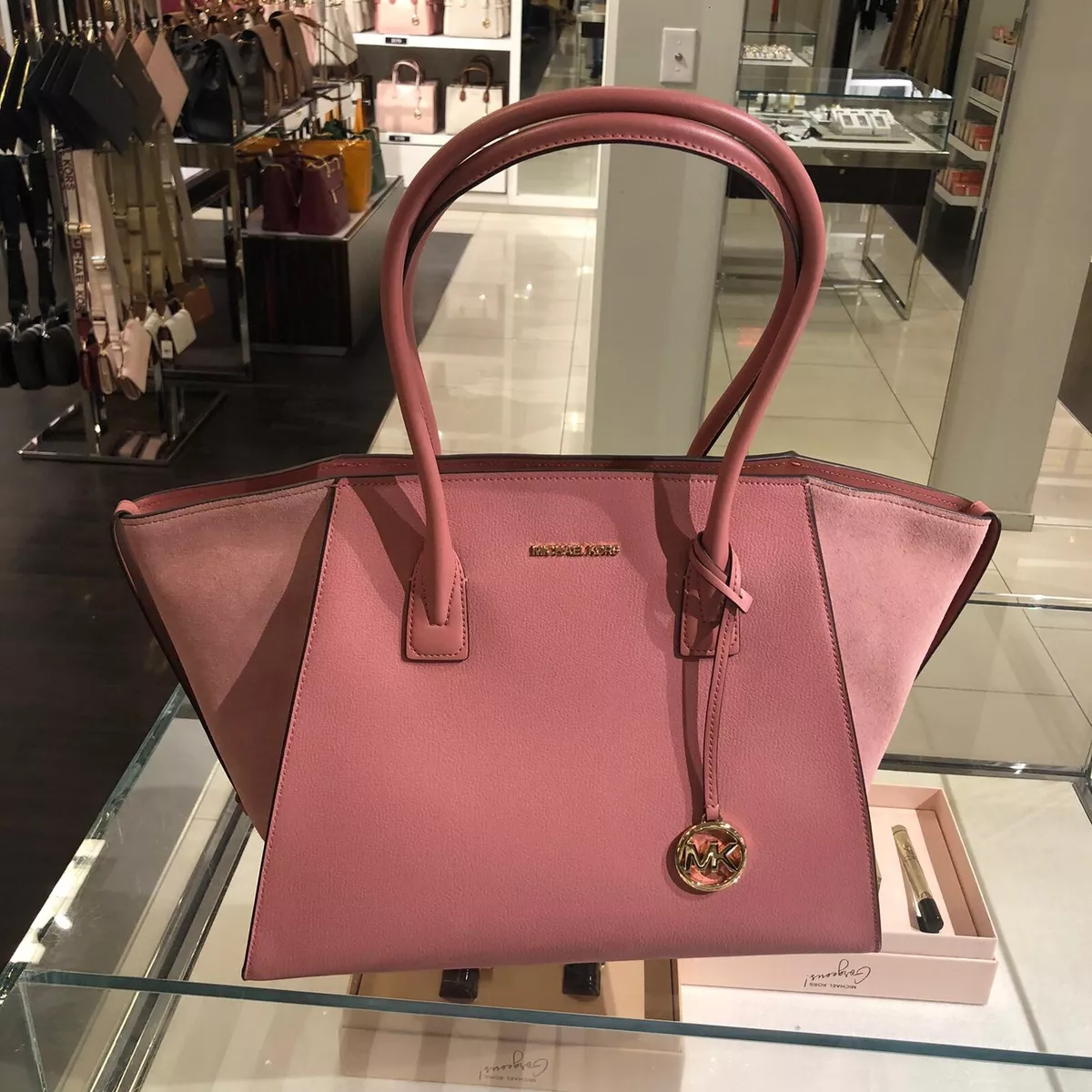 Michael Kors Extra Large XL Leather Tote Shoulder Bag Handbag