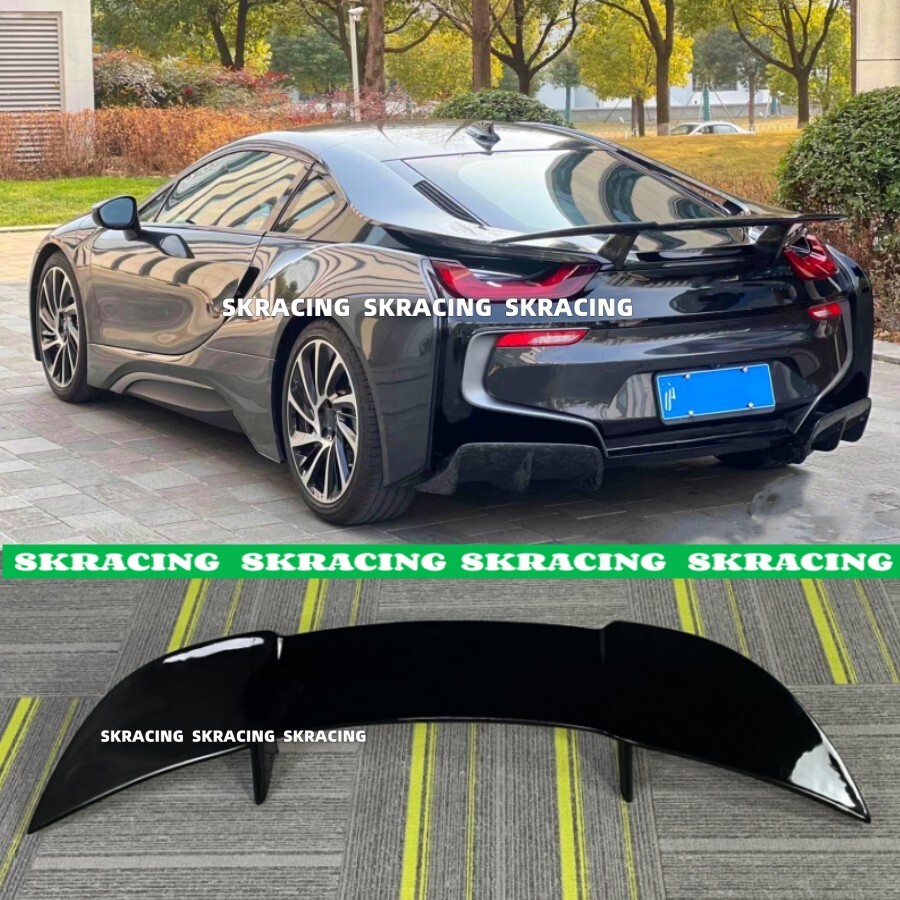 GT Style Gloss black Rear Trunk Spoiler Boot Lip Wing For 14-20