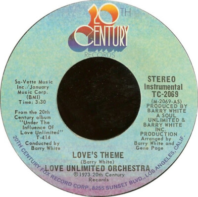 Love Unlimited Orchestra - Love's Theme - 20th Century Records