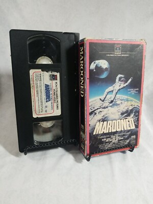 Marooned VHS Gregory Peck Gene Hackman SCI-FI RCA/Columbia Full Flap RARE