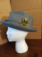 Vintage Tweed United Hatters Cap Millinery WKRS Union 7 1/4