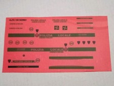 Kit Adesivi 1/43 Polizia Locale Milano no decals tipografia Rif. 159 Norev