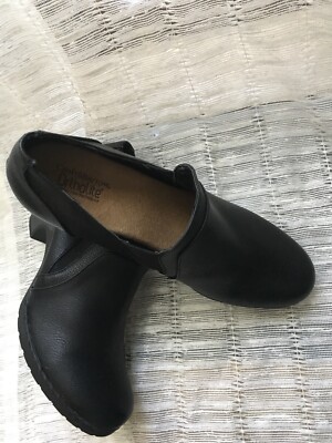 Croft & Barrow Ortholite Black Slip On Heeled Bootie Shoes 86449