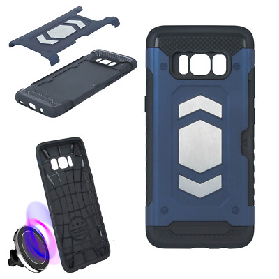 Forcell Magnet Case Halter Metal Hülle Case Tasche Für Apple iPhone XR D. Blau