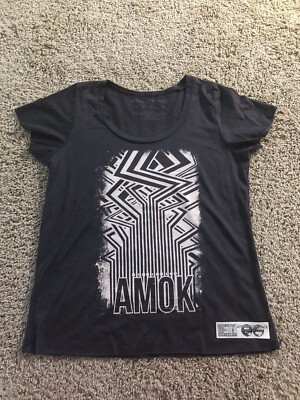 Atoms For Peace Thom Yorke Radiohead Waste 2013 AMOK Tour T Shirt
