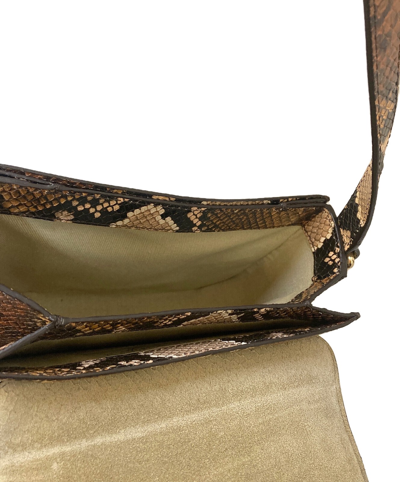 A.P.C. Python Pattern Shoulder Bag Brown - image 5