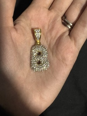 ''B'' BLING PENDANT