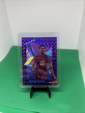 25 Topps Finest  De'Andre Hunter, De'Andre Hunter #102 Purple Geo Ref 31/75