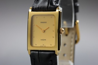 MINT ] Vintage RADO DiaStar 153.0397.3 GOLD Ladies Women's QZ