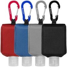 Hand Sanitizer Bottle Case Holder, 4Pack Travel Size Empty Bottle Refillable ...