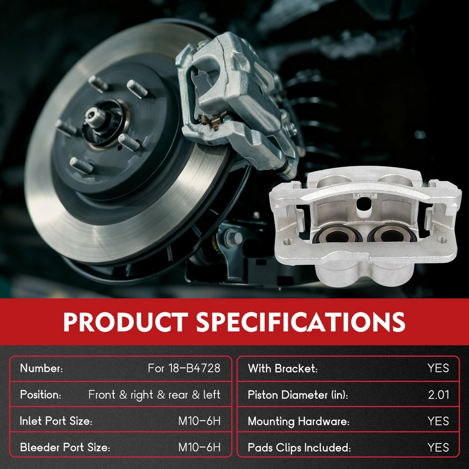 For 2000-2013 Chevrolet Suburban 2500 Front Right Brake Caliper With Bracket - Image 2 of 4