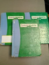 Saxon Math 7/6 Text Books with (Some) Writing - (Most) Erasable - Hardcover