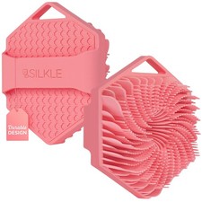 SILKLE Silicone Body Scrubber Exfoliator, Shower Pink