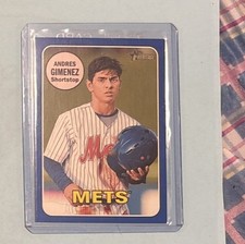 2018 Topps Heritage Minor League #57 Andres Gimenez Blue Border Parallel /99