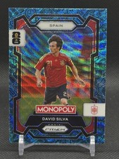 2026 Panini Prizm Monopoly FIFA World Cup #42 David Silva Blue Wave Prizms