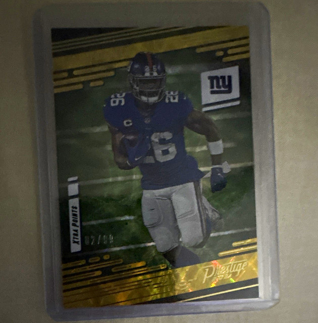 Panini Prestige Saquon Barkley Xtra Points Parallel /99 New York Giants
