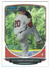 2013 Bowman Draft Picks & Prospects Chrome Refractors #98 Gabe Speier RC Boston