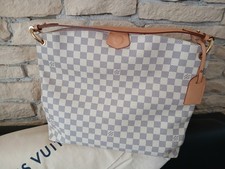 Louis Vuitton Graceful MM Damier Azur Schultertasche  - Top Zustand
