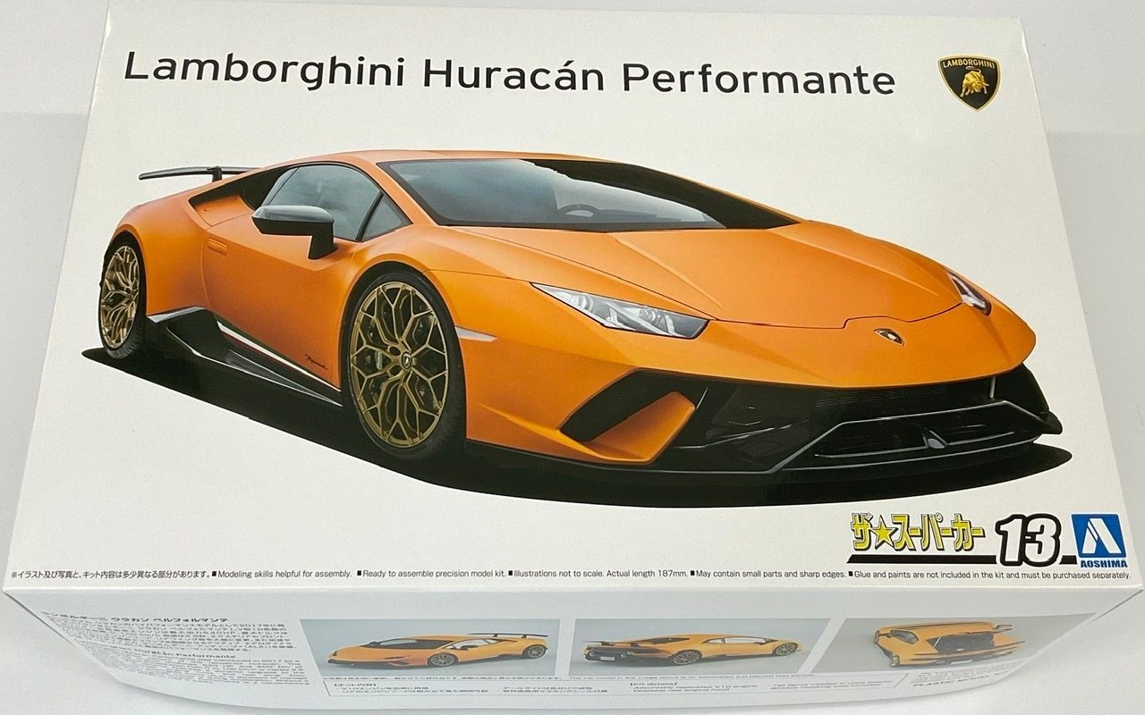 Lamborghini Huracan 17 Performante Plastic Model Aoshima The Super Car 1/24 New
