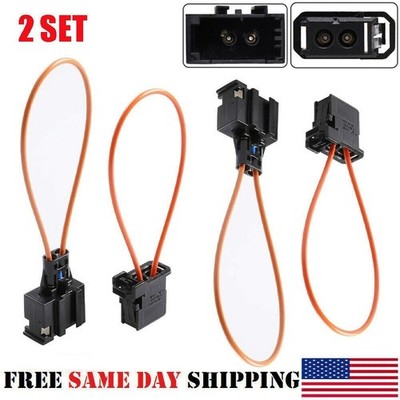 2 PAIR MOST FIBER OPTIC LOOP BYPASS MALE & FEMALE KIT ADAPTER FOR MERCEDES */