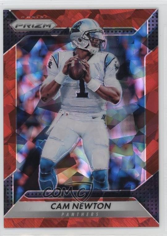 2016 Panini Prizm Red Crystals Prizm 7/75 Cam Newton #51