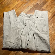 Vintage 90s Pleated Indie Utility Khaki Pants Medium