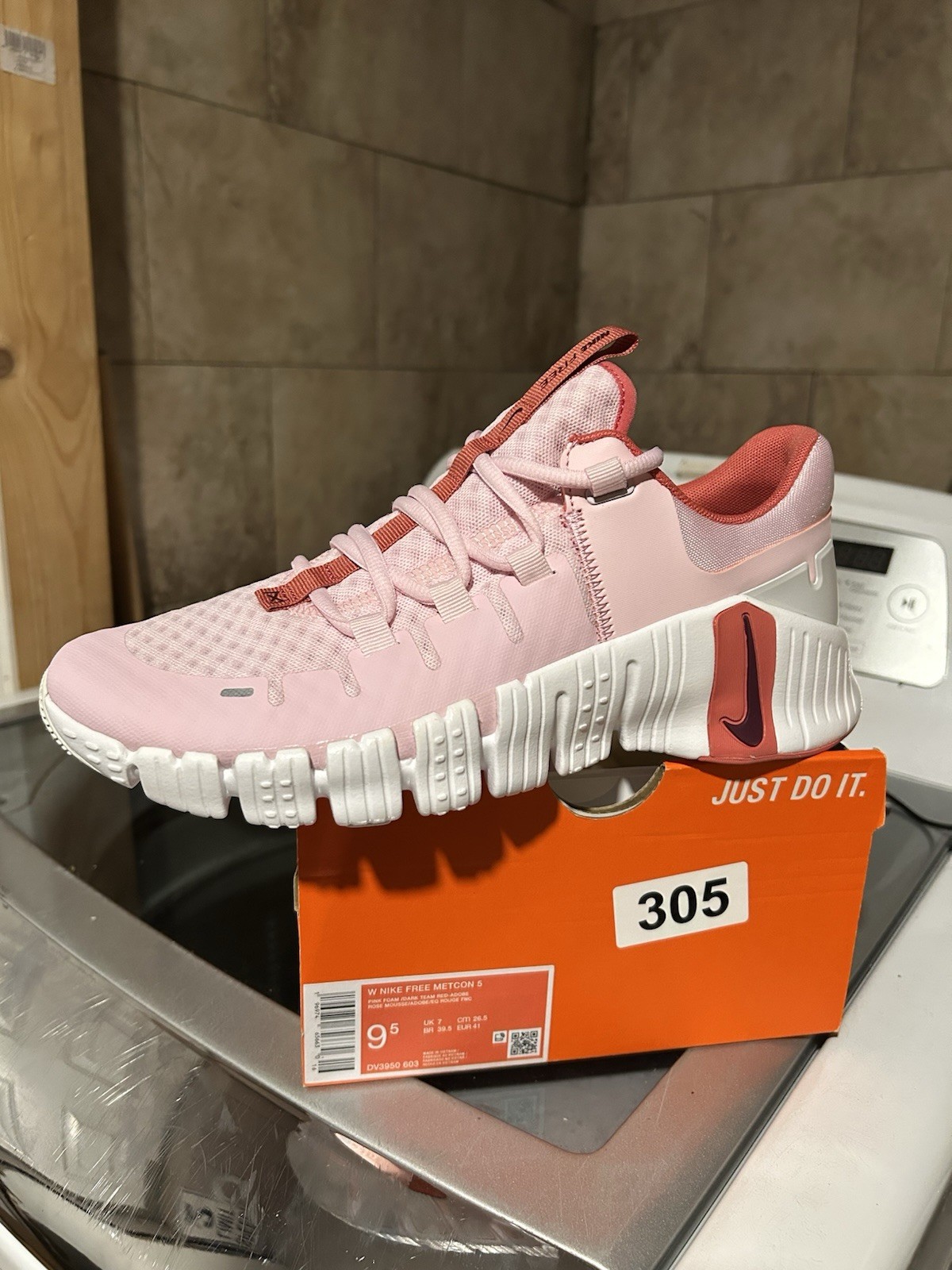 Nike Free Metcon 5 Premium Pink Foam Adobe Sneaker Mesh Low Top DV3950-603