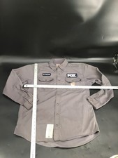 Carhartt FR Fire Resistant Shirt Men's L Gray Workwear Button Down 392-31