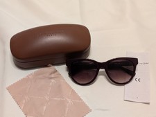 Longchamp – breite lila Sonnen-Brille (Original & Neu)