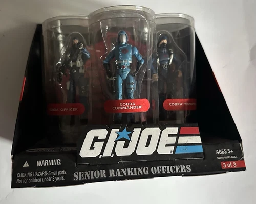GI JOE 25TH COBRA SENIOR RANKING OFFICERS 3 PACK SET TRU EXCL HASBRO NEW