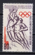 Tchécoslovaquie 1963 Mi 1435 Basketball , Olympic Games Tokyo 1964 **
