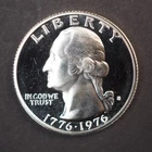 1776-1976 *S*PROOF  WASHINGTON SILVER QUARTER   *NICE *  - FREE SHIPPING! C3782