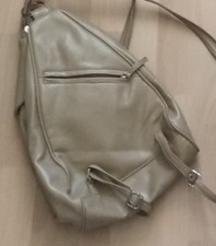 Rucksacktasche 2 in 1 Marc Picard in Beige Kunstleder