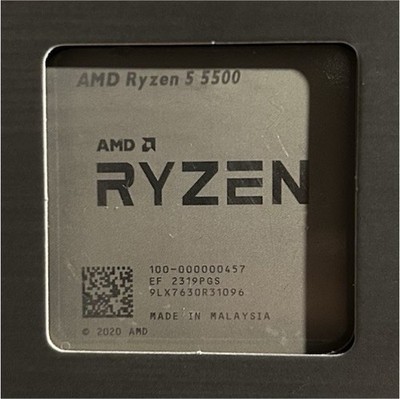 AMD Ryzen 5 5500 Processor, 6-Core 12-Thread, MPN 100-0000000457