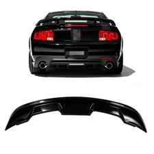 Rear Trunk Spoiler Wing For Ford Mustang S197 Gt500 2010-2014 Abs Plastic Black