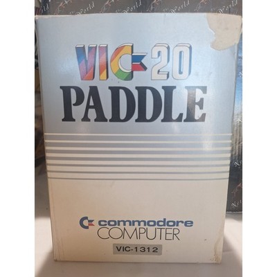 Commodore VIC-1312 Paddles Tested Working Box Manual VIC-20 C64 C128 Vintage