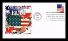 US COVER UNITED STATES OF AMERICA FLAG PANDA CACHET FIRST DAY OF ISSUE