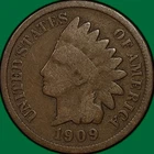 1909 Indian Head Cent Good G Coin #45437