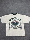 Vintage Montana Whitefish Shirt Mens Medium White Real American 90s Graphic Tee