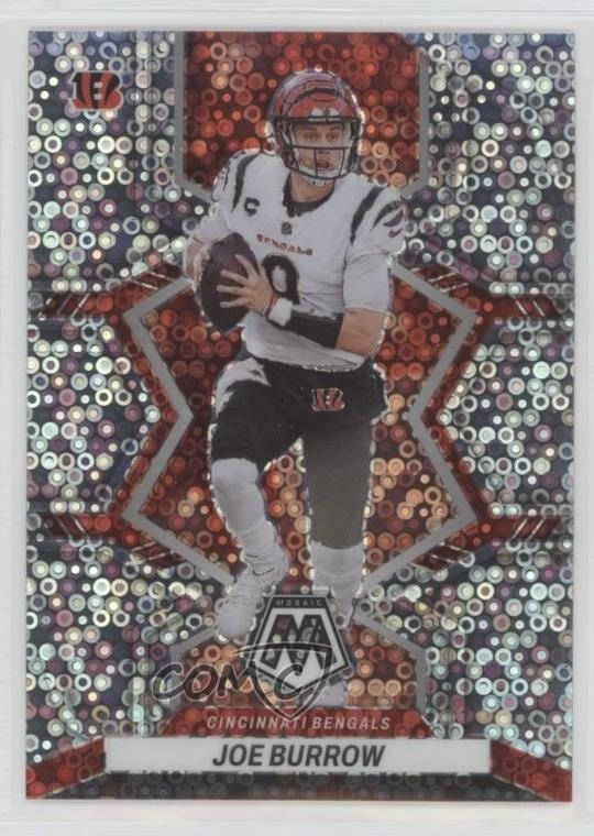 2022 Panini Mosaic No Huddle Silver Mosaic Prizm Joe Burrow #39
