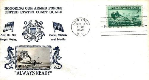 Honoring US Coast Guard #936 FDC Crosby Cachet M2921
