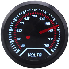 Moniteur Batterie Voiture Voltmètre 12V pour Tableau de Bord Voiture Support Pa