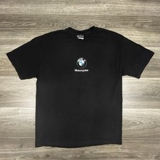Vintage BMW Motorcycles Shirt Mens Large Black Hate My Job Humor 90s