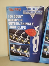 Titan Pro 100 Count Champion Gutter Shingle Light Clips NEW