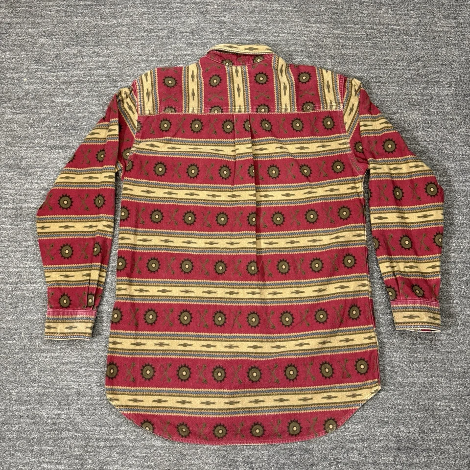 Vintage Woolrich Flannel Shirt Men Medium Aztec Southwestern Print Chamois USA - Image 2 of 4