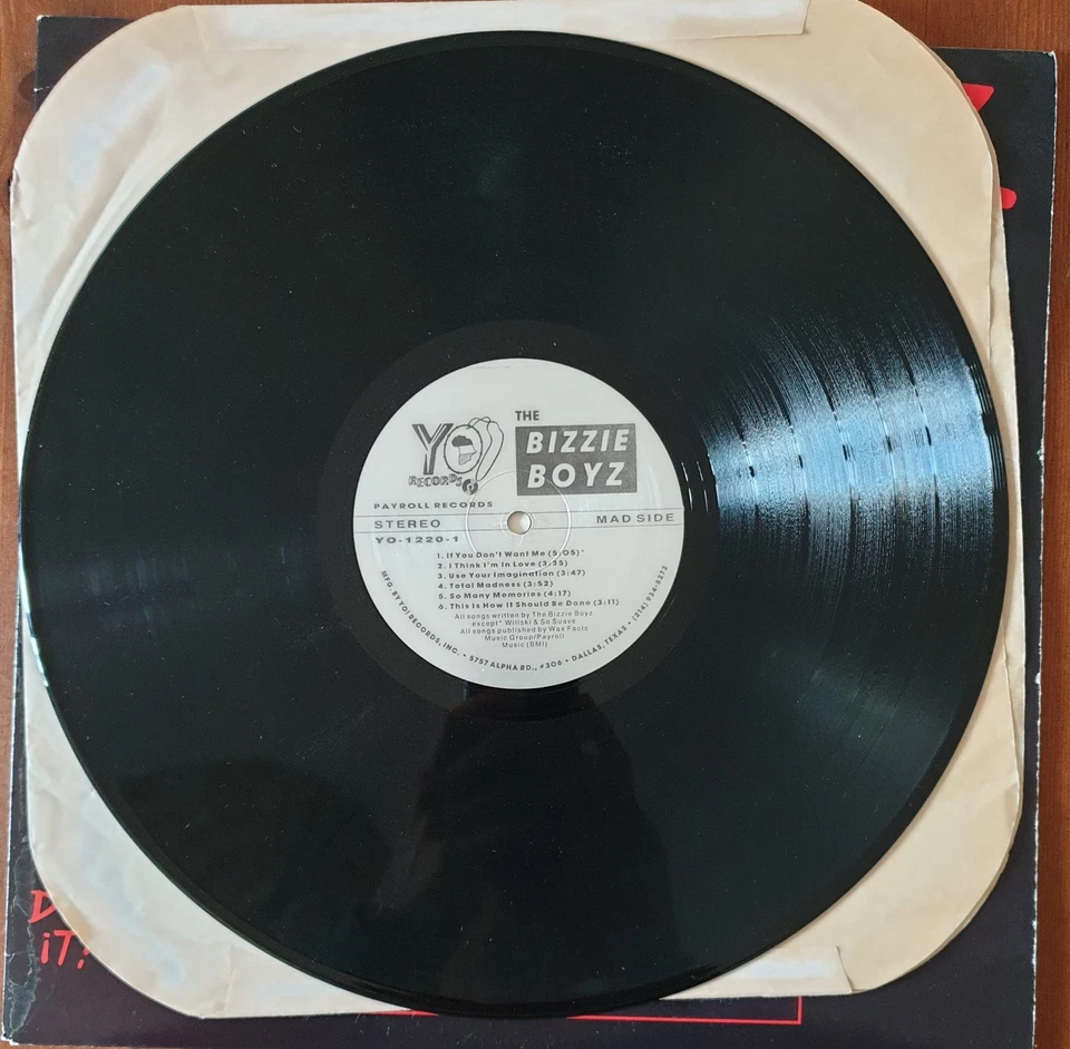 BIZZIE BOYZ - Droppin' It! Vinyl LP YO-1220-1 - Old School Hip Hop (1990) - Bild 3 von 4