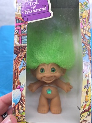 ACE Novelty Treasure Trolls Troll Green Wishstone Gem Sealed New